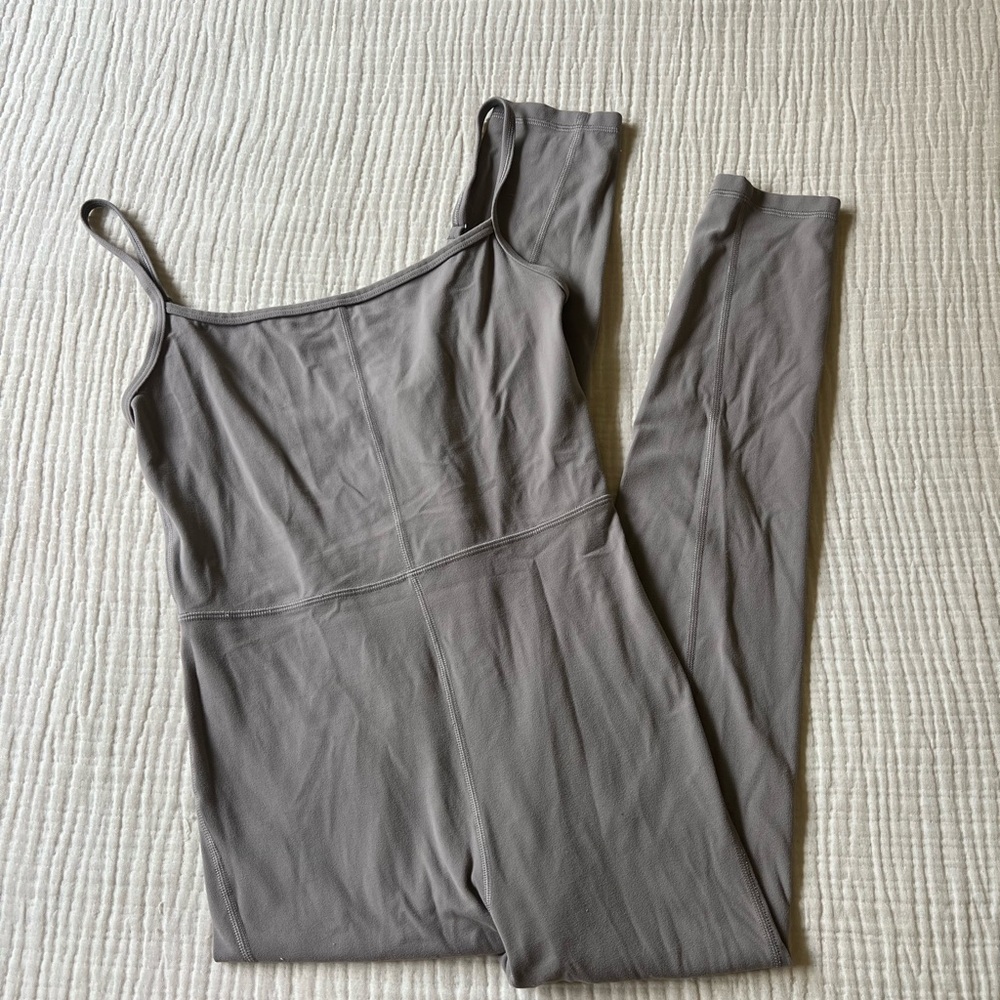 Wilfred Free Neutral Taupe Spaghetti Strap Jumpsuit - Picture 3 of 5